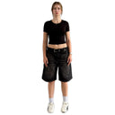 Wavecut Denim Shorts