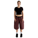 Double Knee Capri Shorts