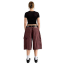 Double Knee Capri Shorts
