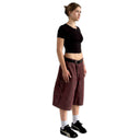 Double Knee Capri Shorts