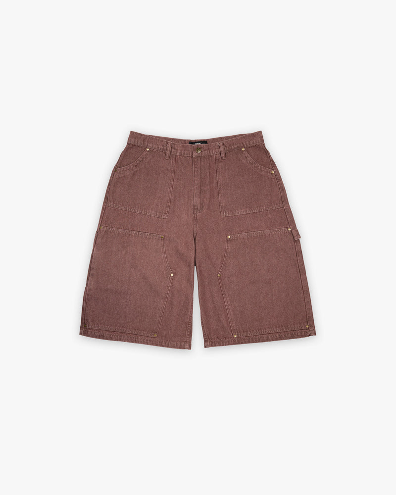 DOUBLE KNEE CAPRI SHORTS